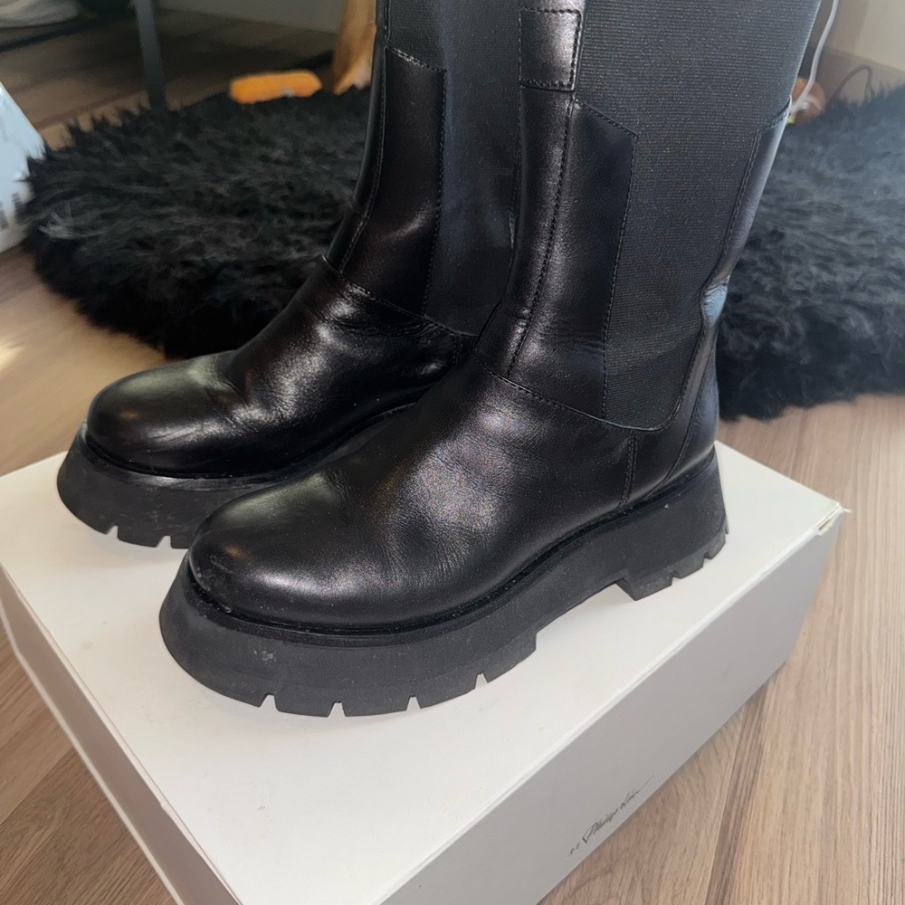 3.1 Phillip Lim Kate Lug Sole Combat Boots